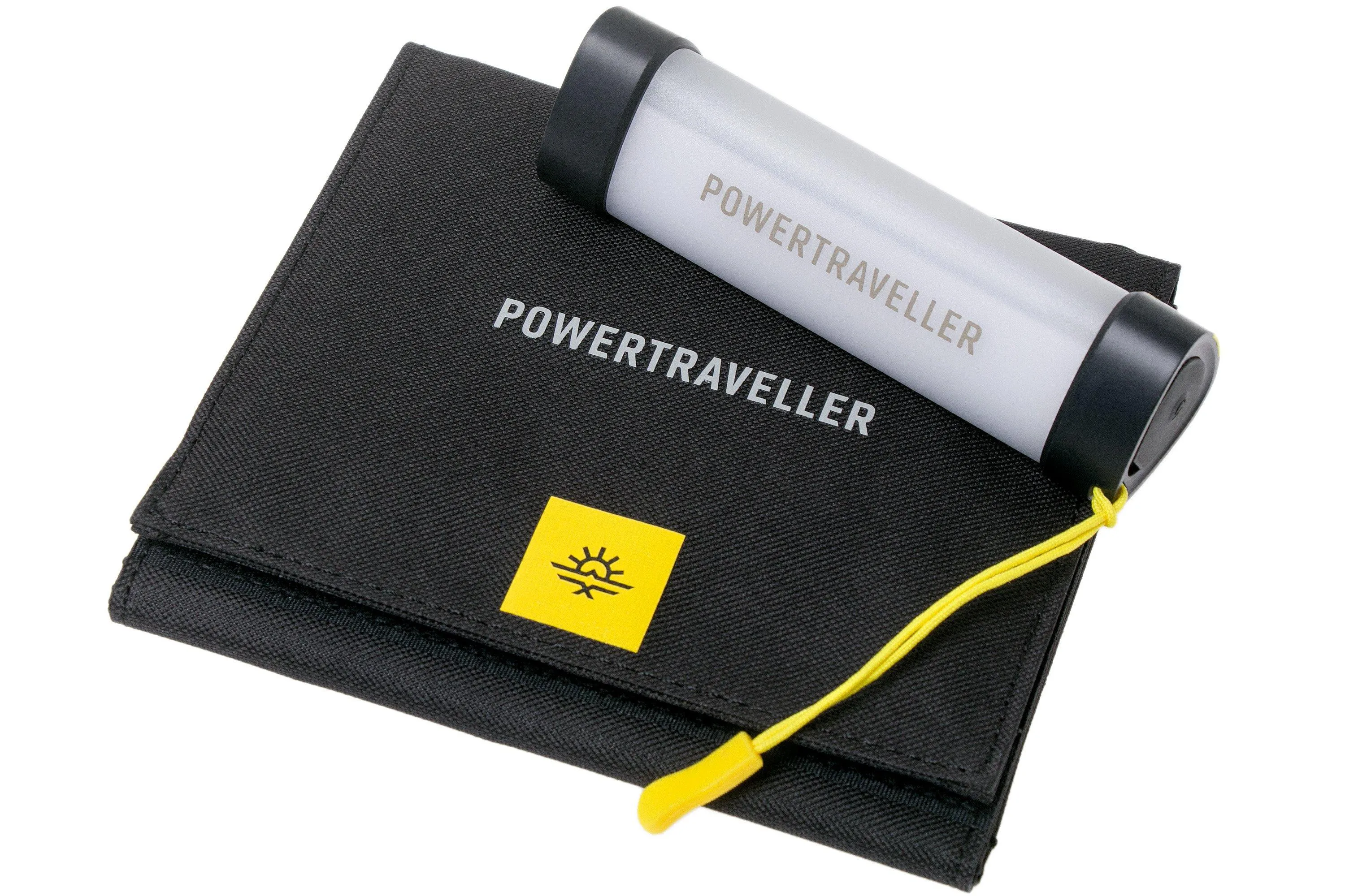 Powertraveller Solar Kit con la luz de acampada NIGHTHAWK 15 + panel solar Falcon 7