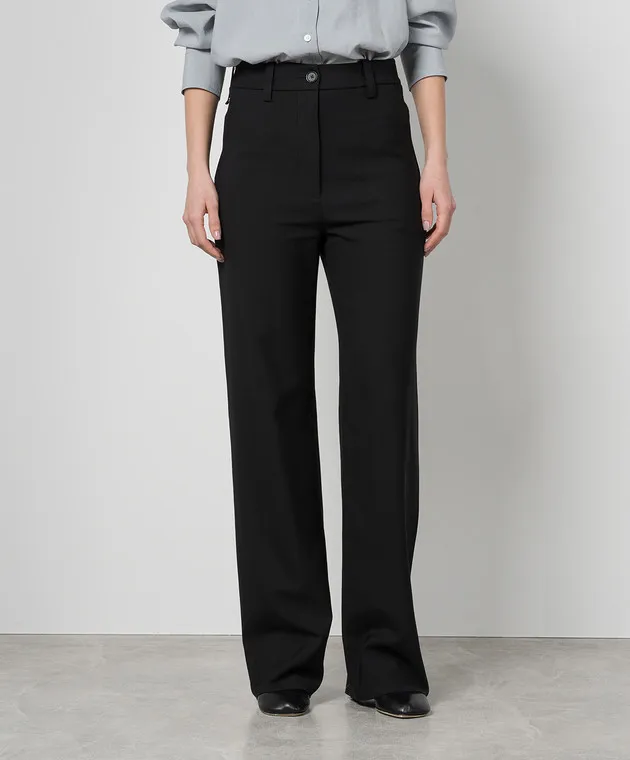 PROENZA SCHOULER Black Otis pants with wool