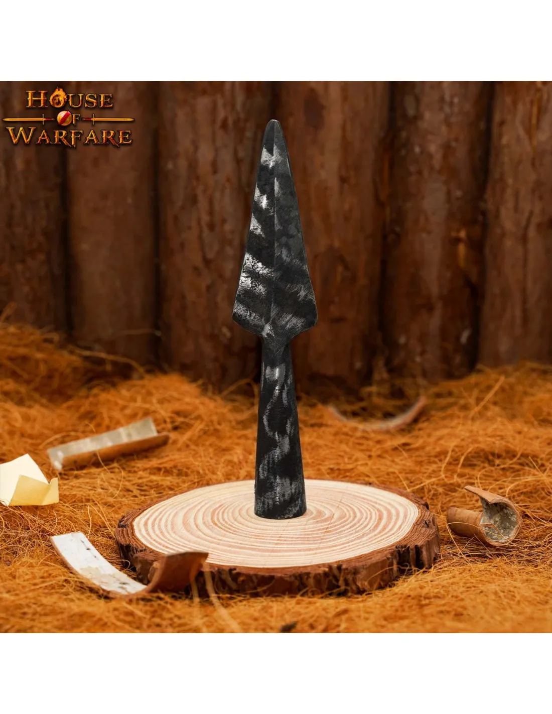 Punta de lanza medieval forjada (17 cm.)