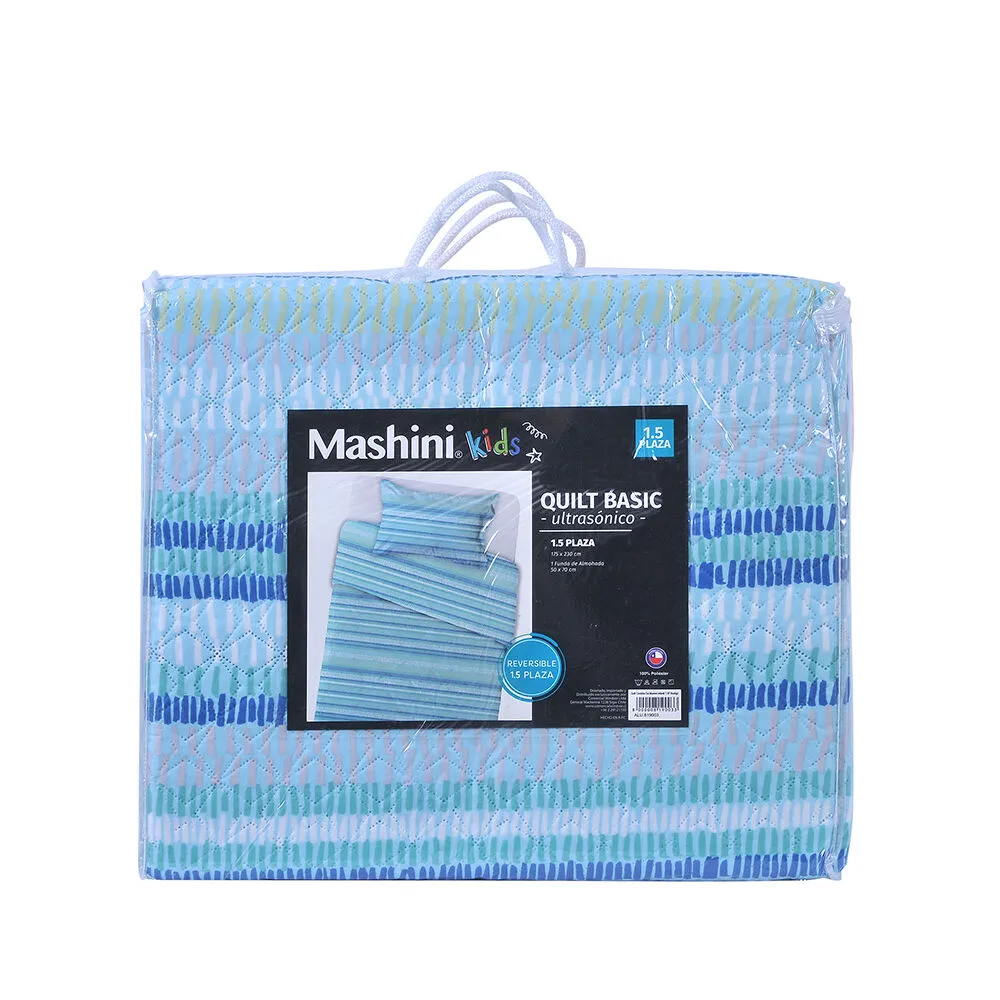Quilt Mashini 1,5 Plazas Estampado Rodrigo