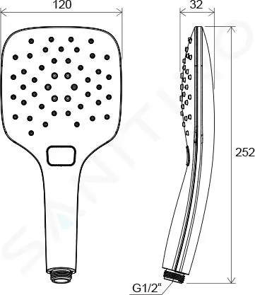 RAVAK DUCHAS  DUCHA AIR 959.10, BLANCA X07P351