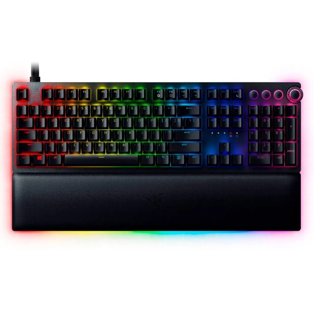 Razer Teclado Alámbrico Analógico Gaming Huntsman V2, Espaol