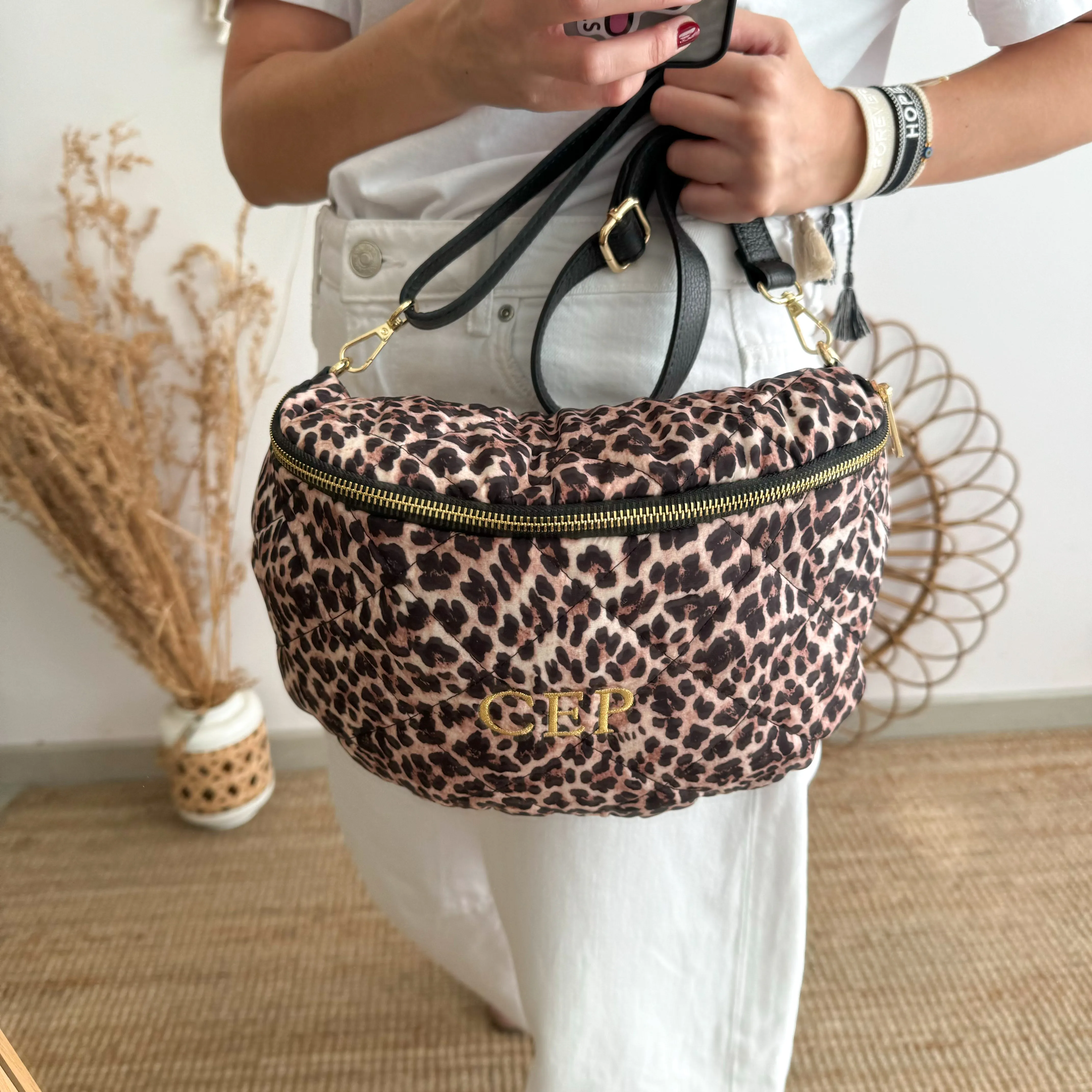 Rionera tela acolchado estampado animal print