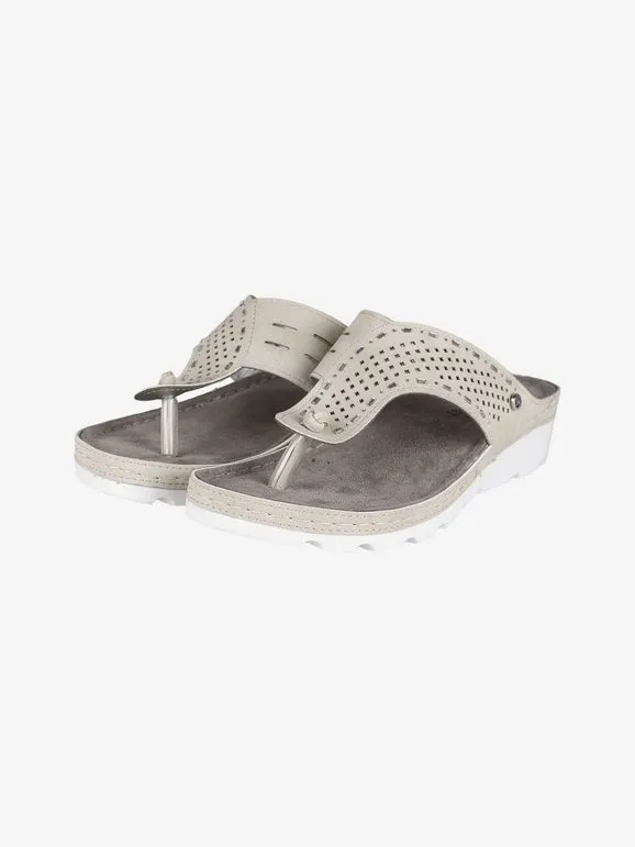Riposella Chanclas de mujer con purpurina