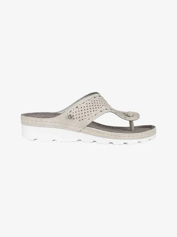 Riposella Chanclas de mujer con purpurina