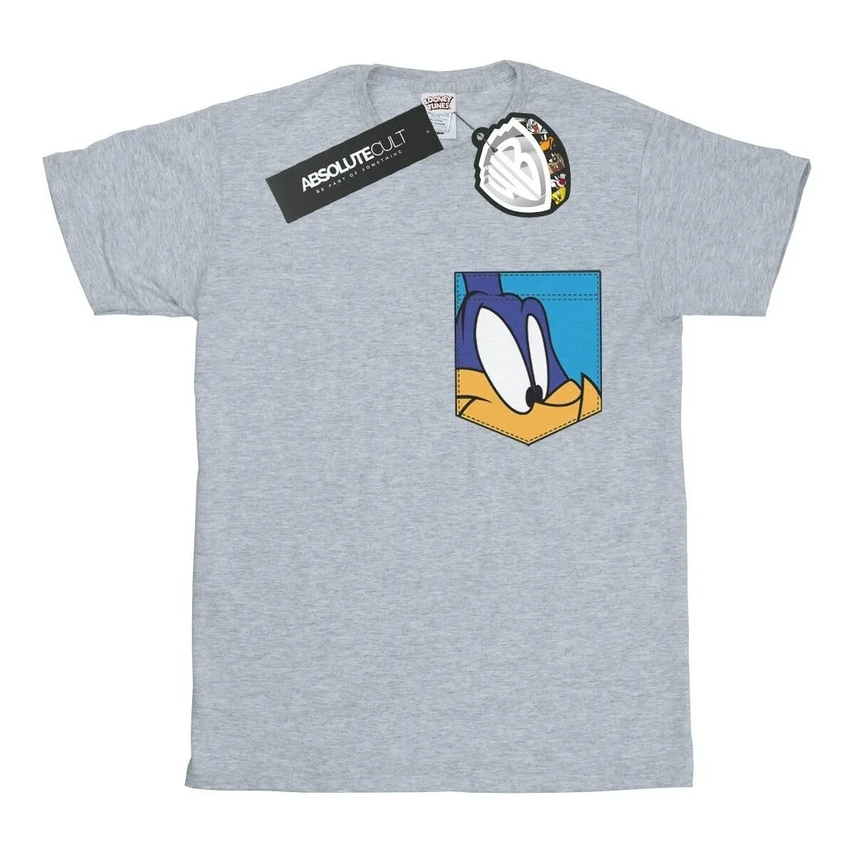 Road Runner Face Faux Pocket