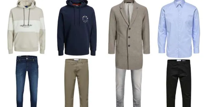 Ropa de hombre JACK & JONES para otoño e invierno.