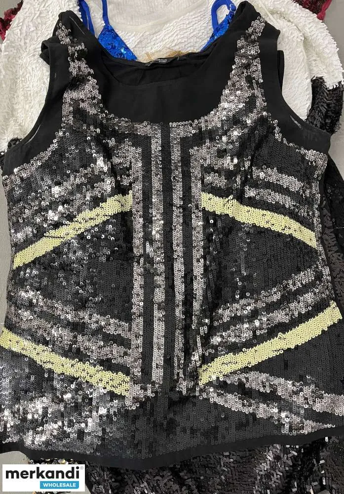 Ropa Lentejuelas Crema Ropa de Mujer Usada en Alta Calidad