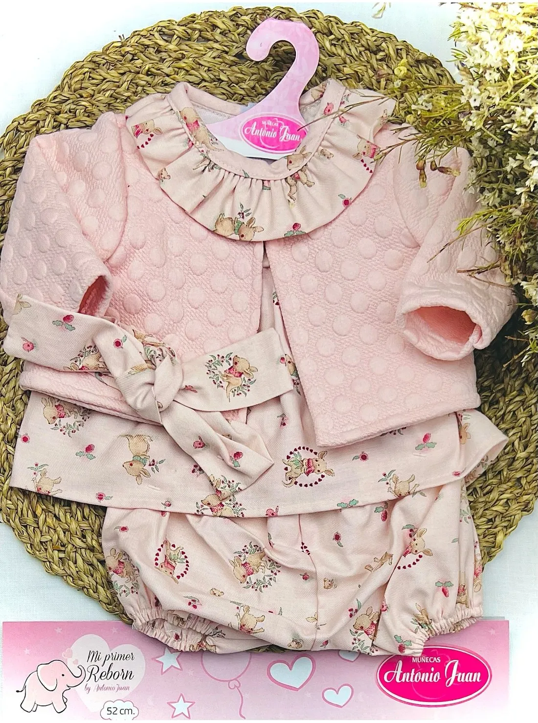 ROPA PARA BEBé REBORN CON CHAQUETA  MUñECAS ANTONIO JUAN