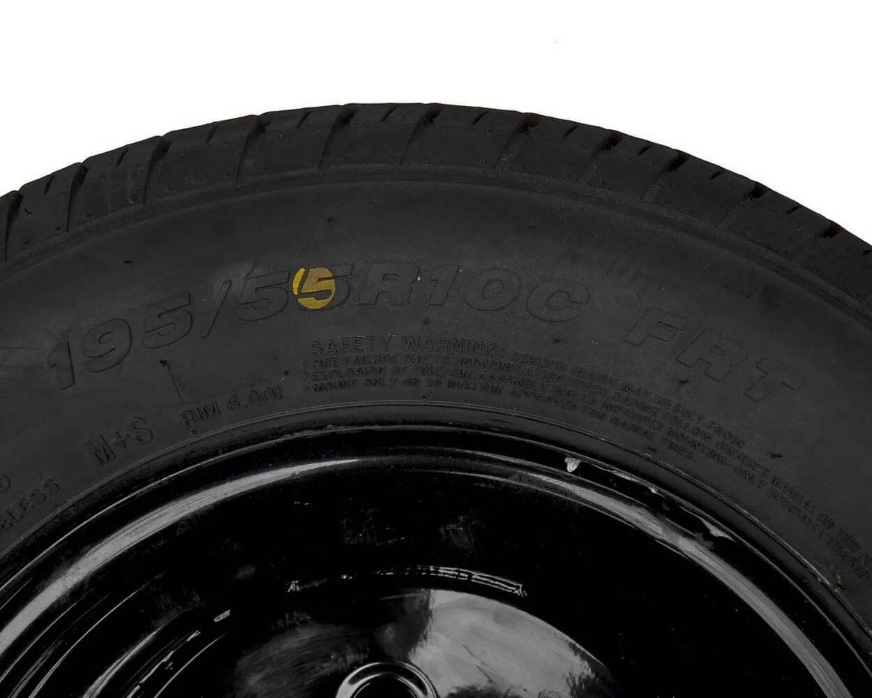 RUEDA REFORZADA PARA REMOLQUE LINGLONG TIRE 195/55 R10C 98/96N UNITRAILER RIM NEGRO 6JX10"H2 5X112 ET:4