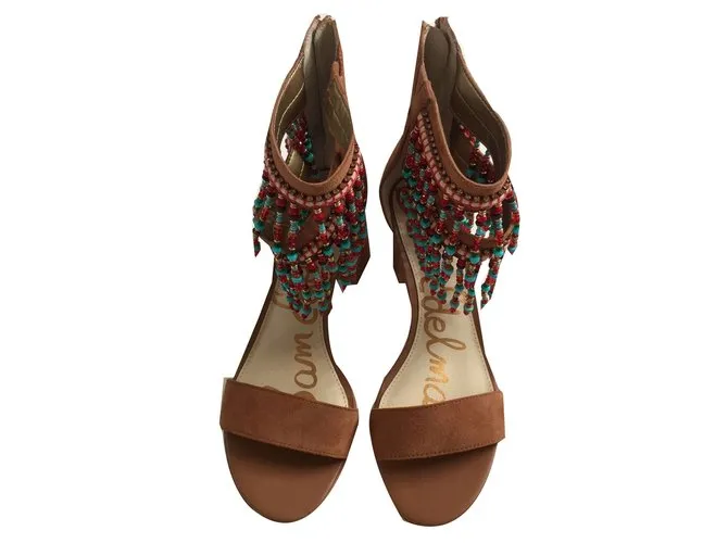 Sam Edelman Sandalias Beige Coñac 