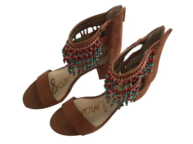Sam Edelman Sandalias Beige Coñac 