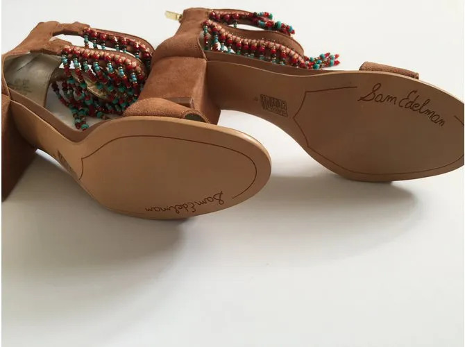 Sam Edelman Sandalias Beige Coñac 