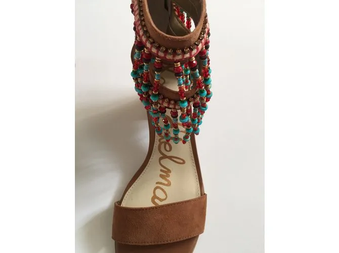 Sam Edelman Sandalias Beige Coñac 