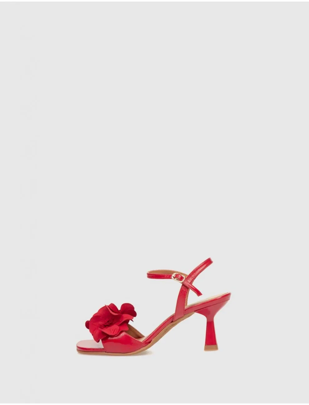 Sandalia Obvio Shoes Midori Rojo