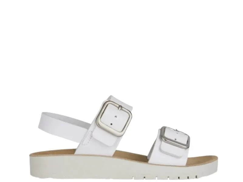 SANDALIA PARA NIÑA GEOX COSTAREI EN COLOR BLANCO J45EAD