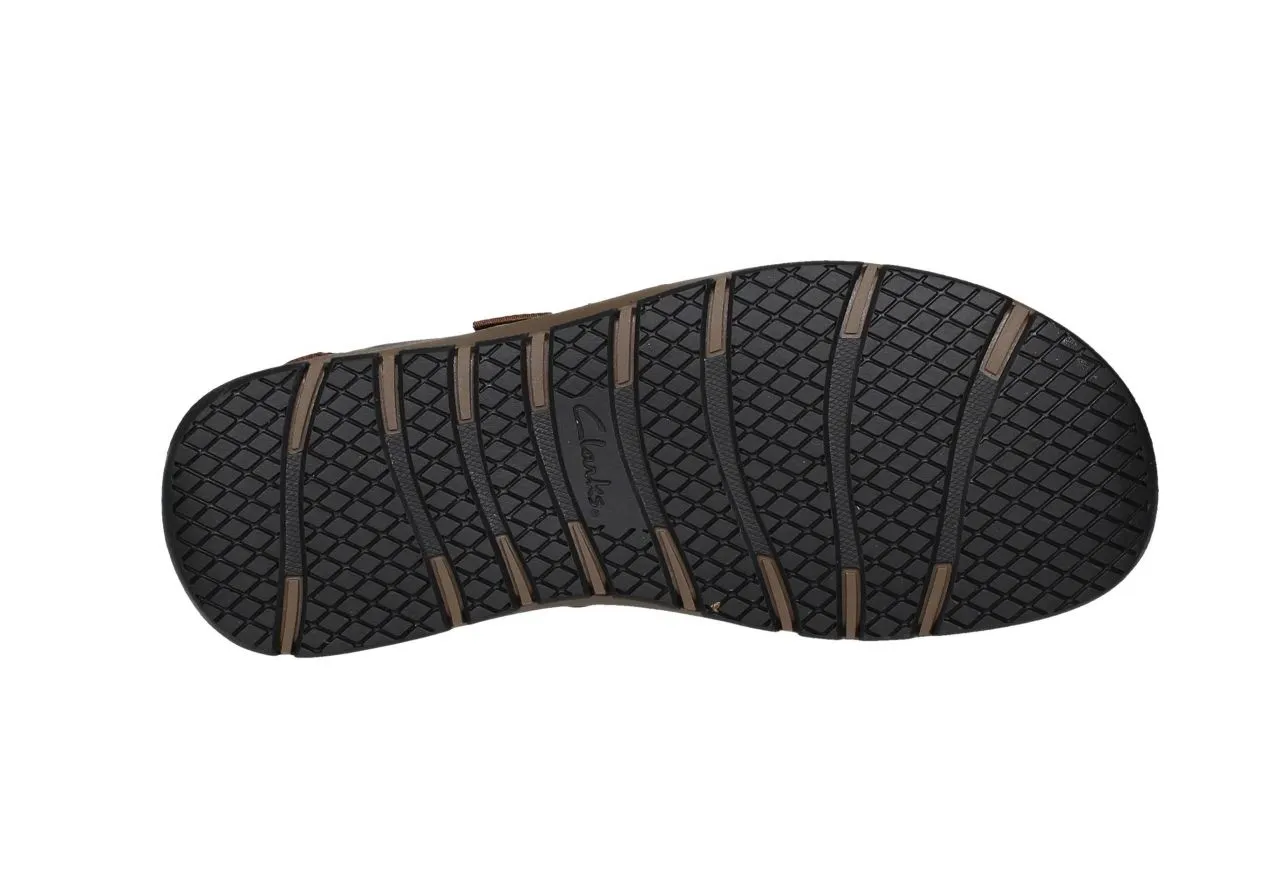 Sandalia Piel Marron 2 Tiras Velcro Pespuntes