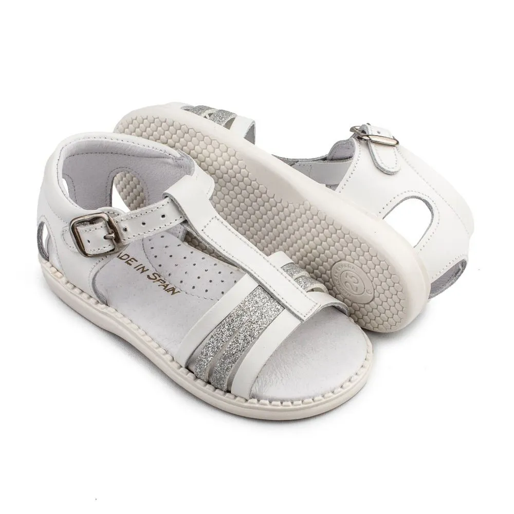 Sandalias Bebe Niña Blancas Aladino