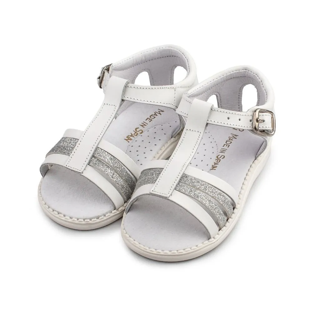 Sandalias Bebe Niña Blancas Aladino