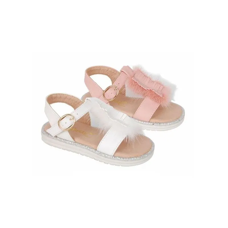 Sandalias niña con flecos