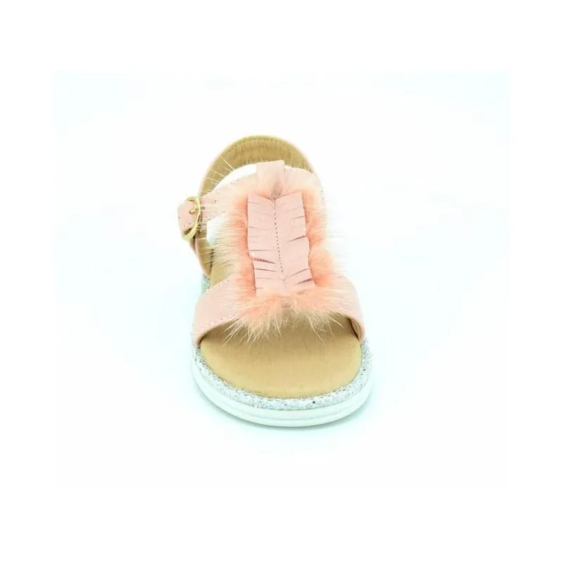 Sandalias niña con flecos