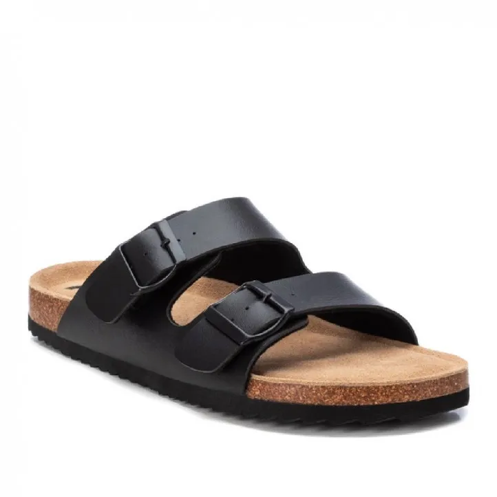 Sandalias Xti negras con doble hebilla y estilo bio
