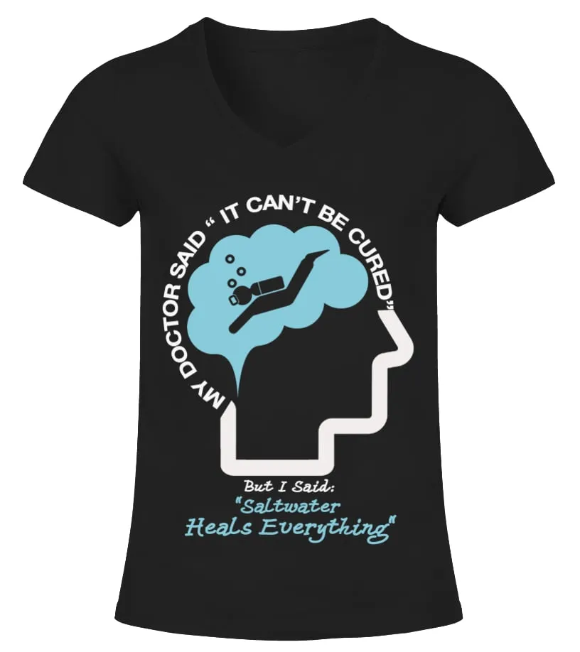 SCUBA DIVINGDOCTOR SAID CAMISETA CUELLO PICO MUJER