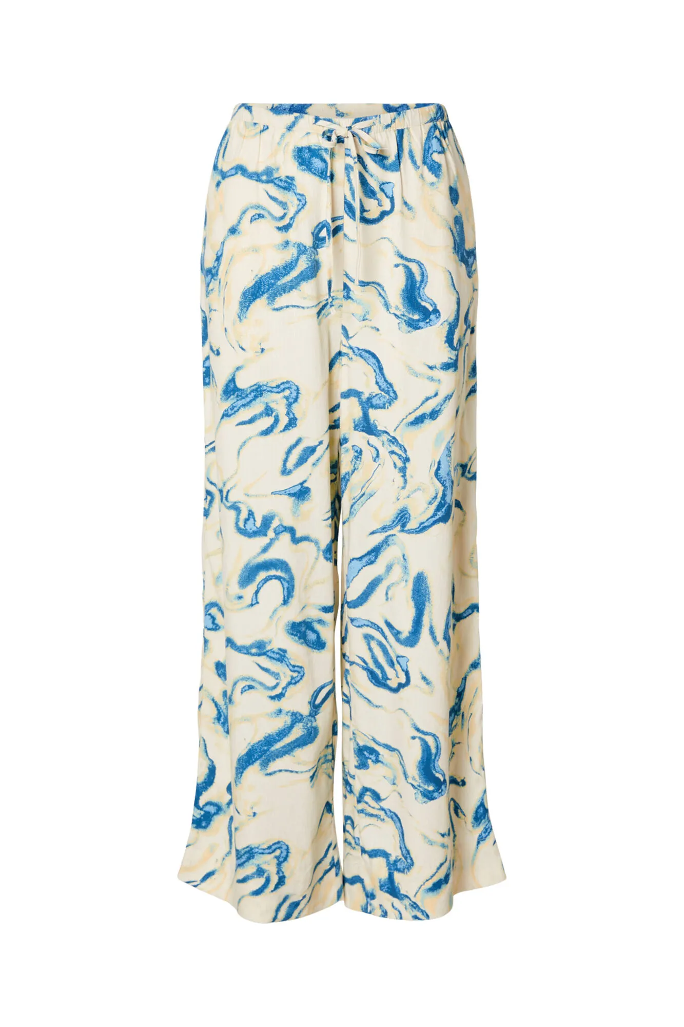 Selected Femme Pantalón ancho estampado confeccionado 100% con viscosa.