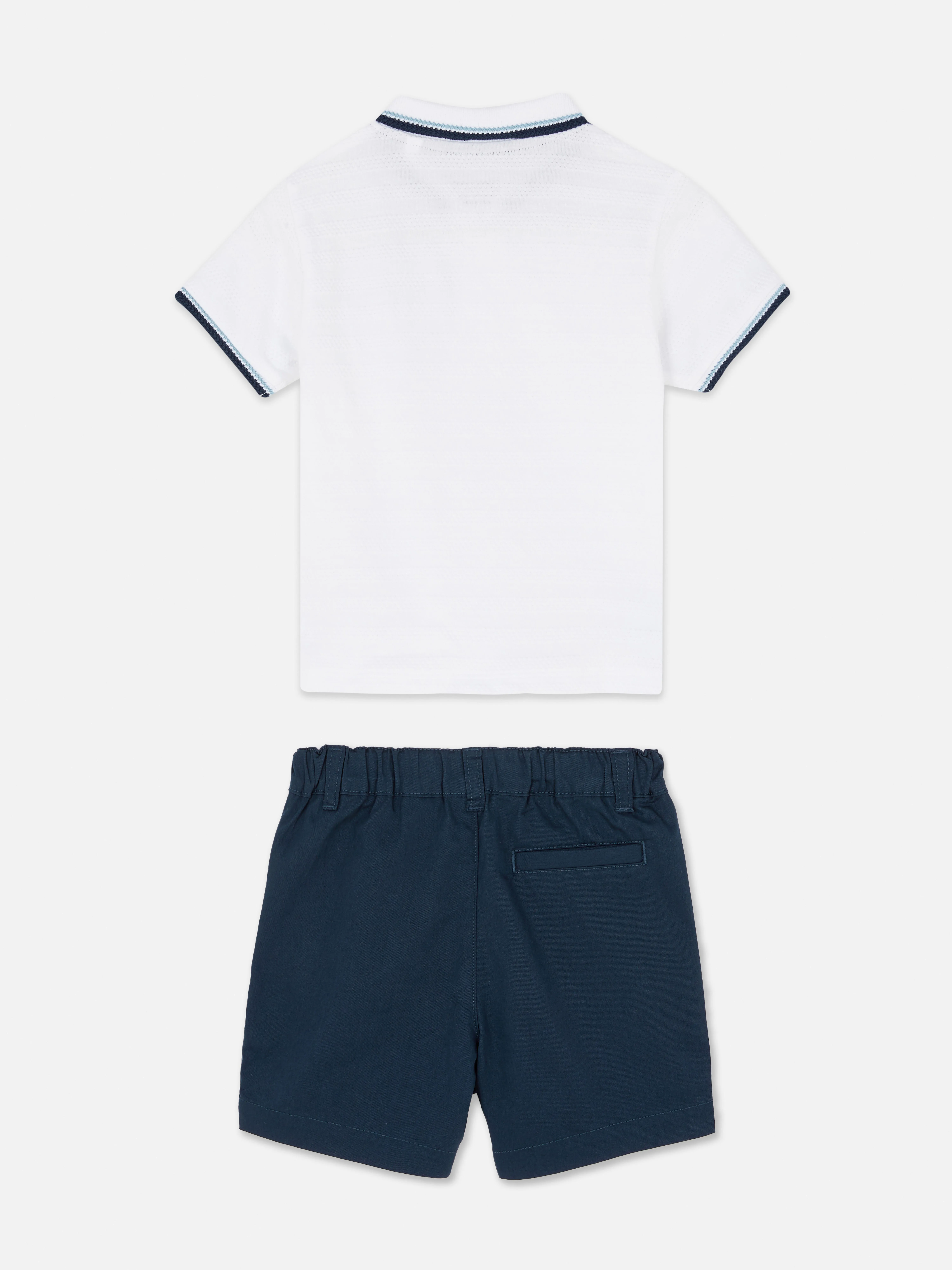 Set de polo y pantalones cortos chinos