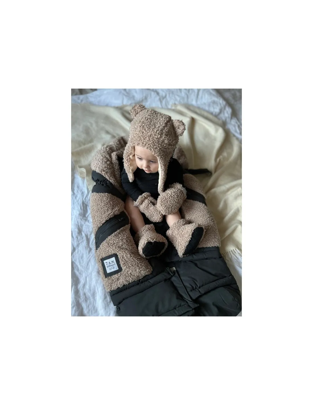 SET GORRO Y MANOPLAS TEDDY 7AM
