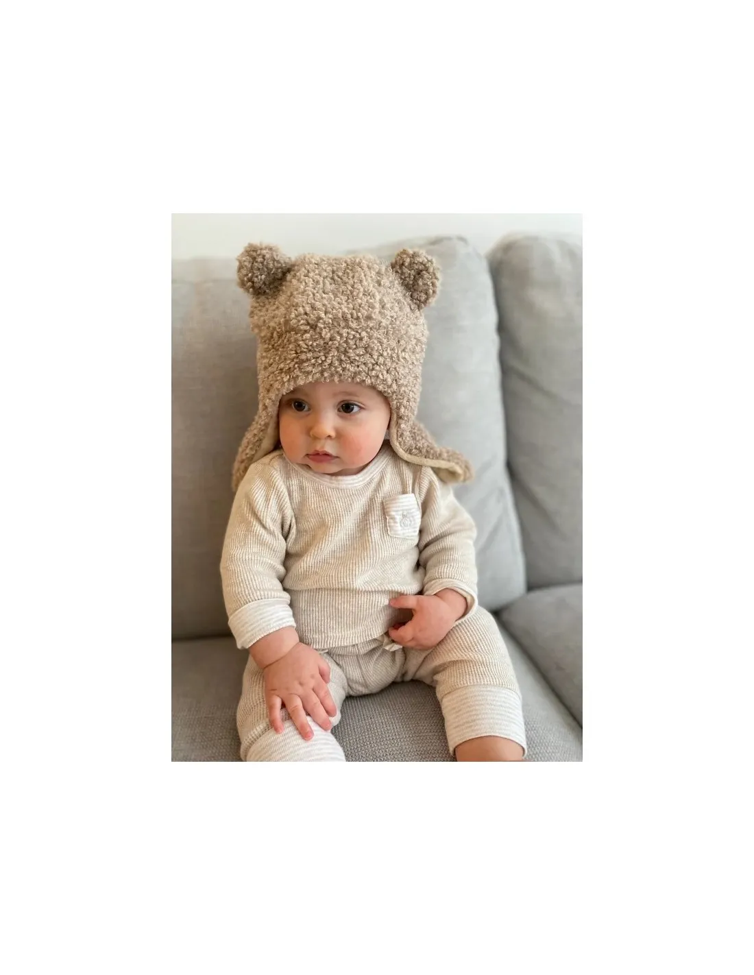 SET GORRO Y MANOPLAS TEDDY 7AM