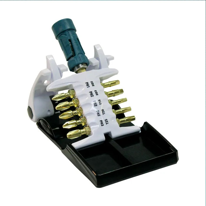 SET PUNTAS TORSION ORO 11 PCS