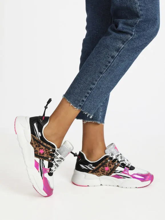 Shop Art CHUNKY VANESSA Deportivas multicolor con estampado animal para mujer