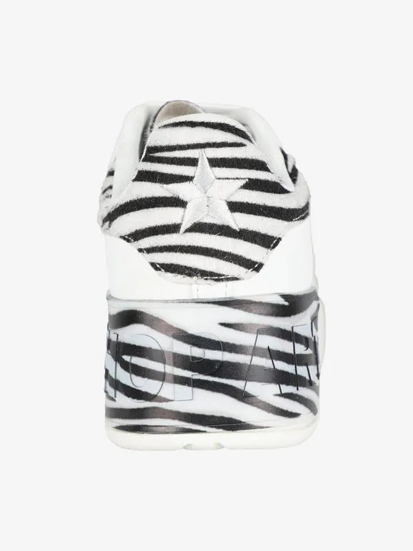 Shop Art KIM Deportivas de mujer con estampado de cebra y cuña