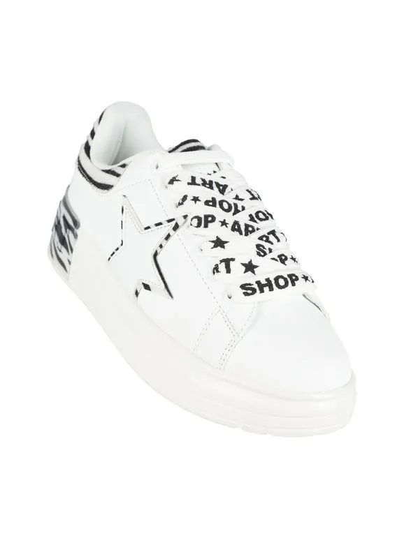 Shop Art KIM Deportivas de mujer con estampado de cebra y cuña