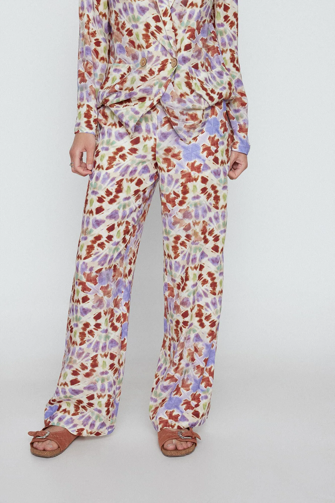 Slowlove Pantalón ancho estampado