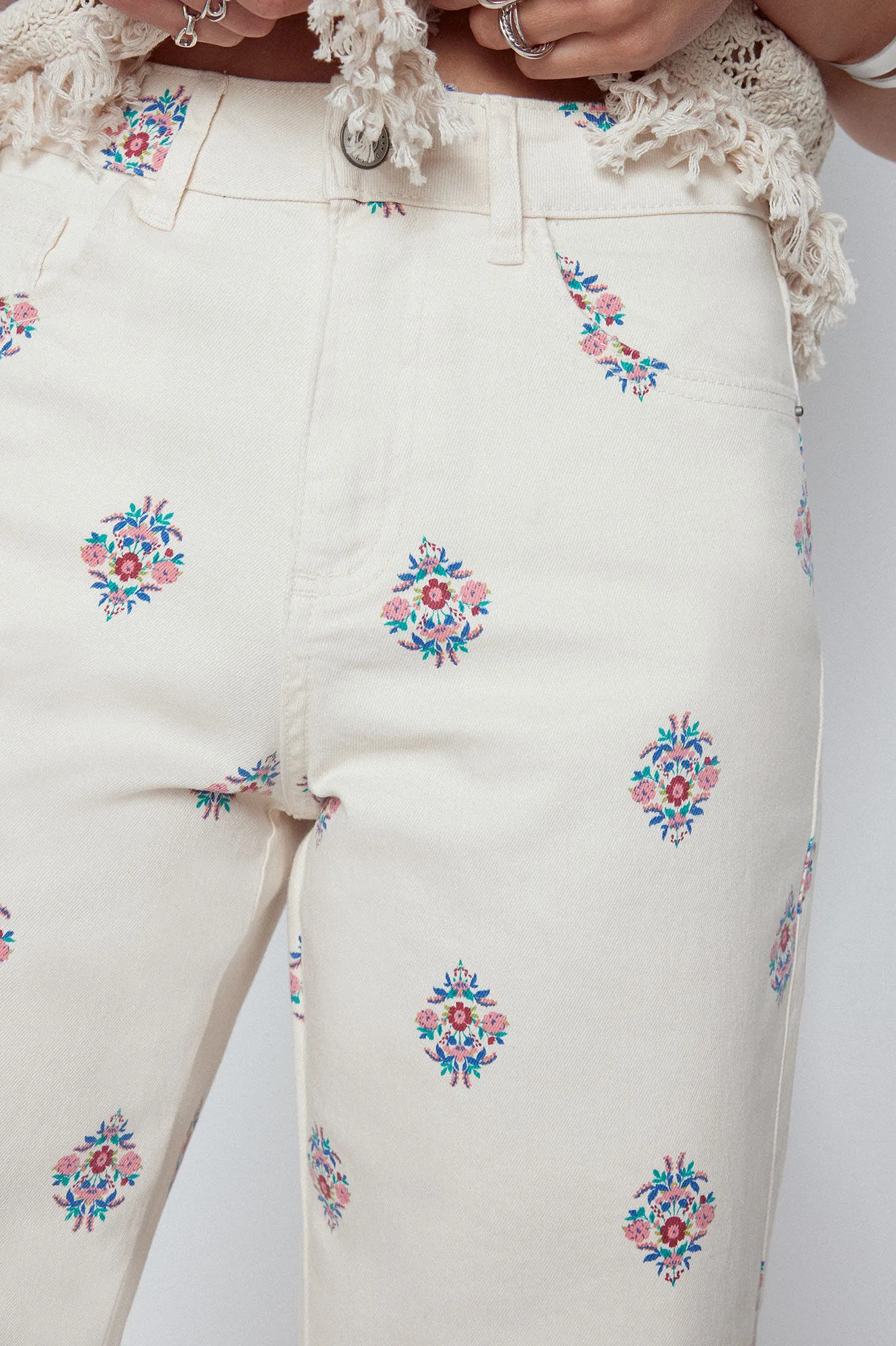 Slowlove Pantalón Palazzo estampado