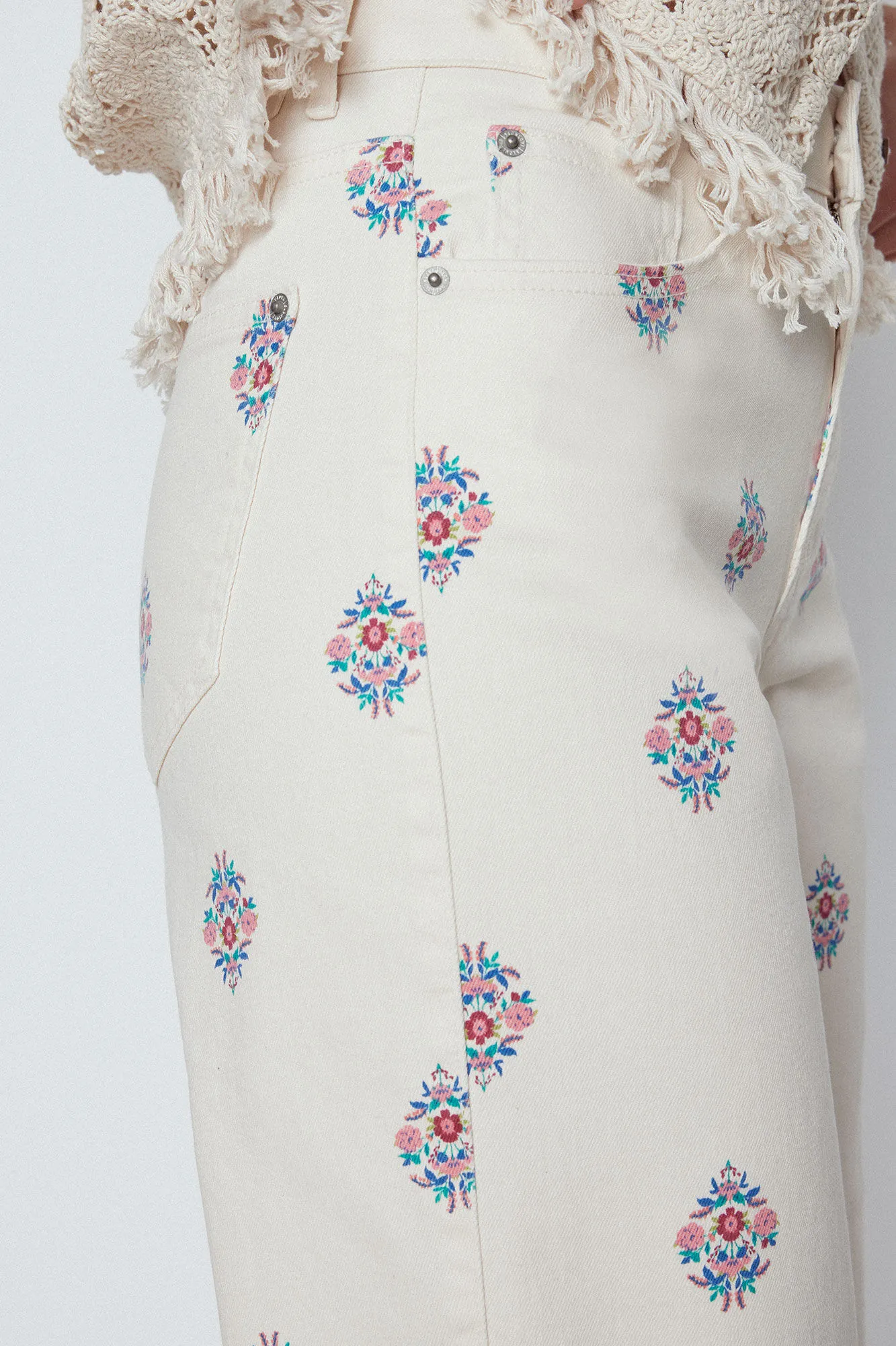 Slowlove Pantalón Palazzo estampado
