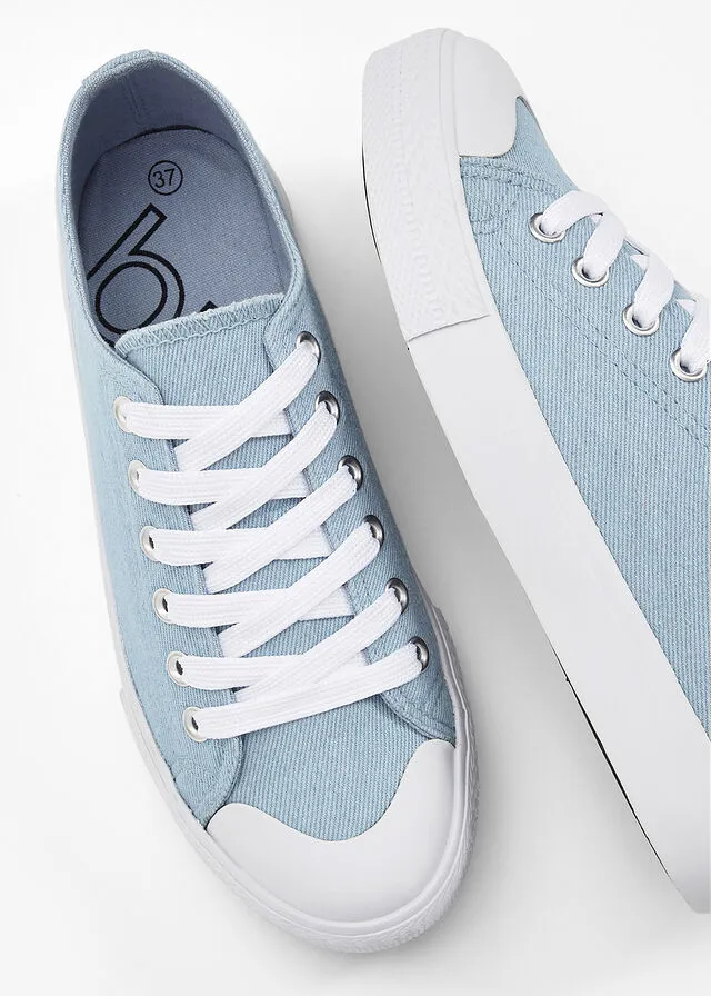 Sneakers bajos con plataforma Azul vaquero