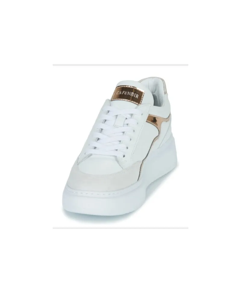 Sneakers Italianos CAFeNOIR Plataforma Blanco Mujer