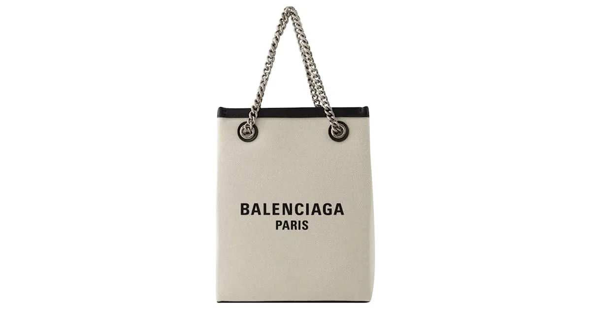 SOPORTE PARA TELéFONO DUTY FREE  BALENCIAGA  ALGODóN  BEIGE CASTAñO 