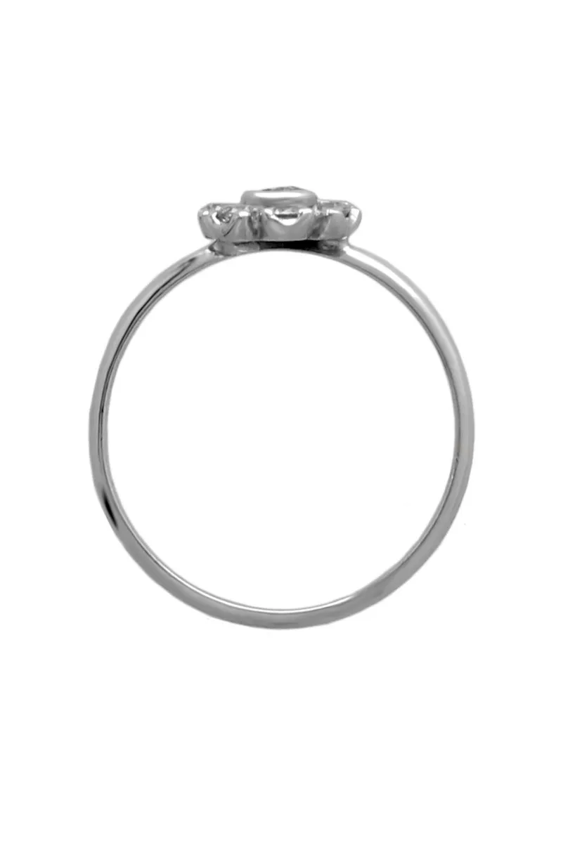 SORTIJA DE ORO BLANCO 18 KTES CON CIRCONITAS 243_34900339