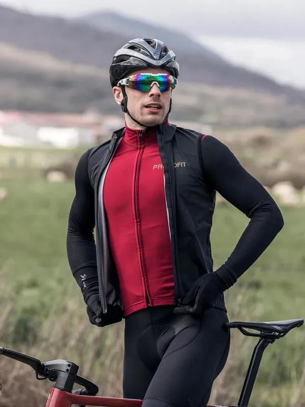 SPIUK Chaleco PROFIT Cold&Rain Hombre NEGRO