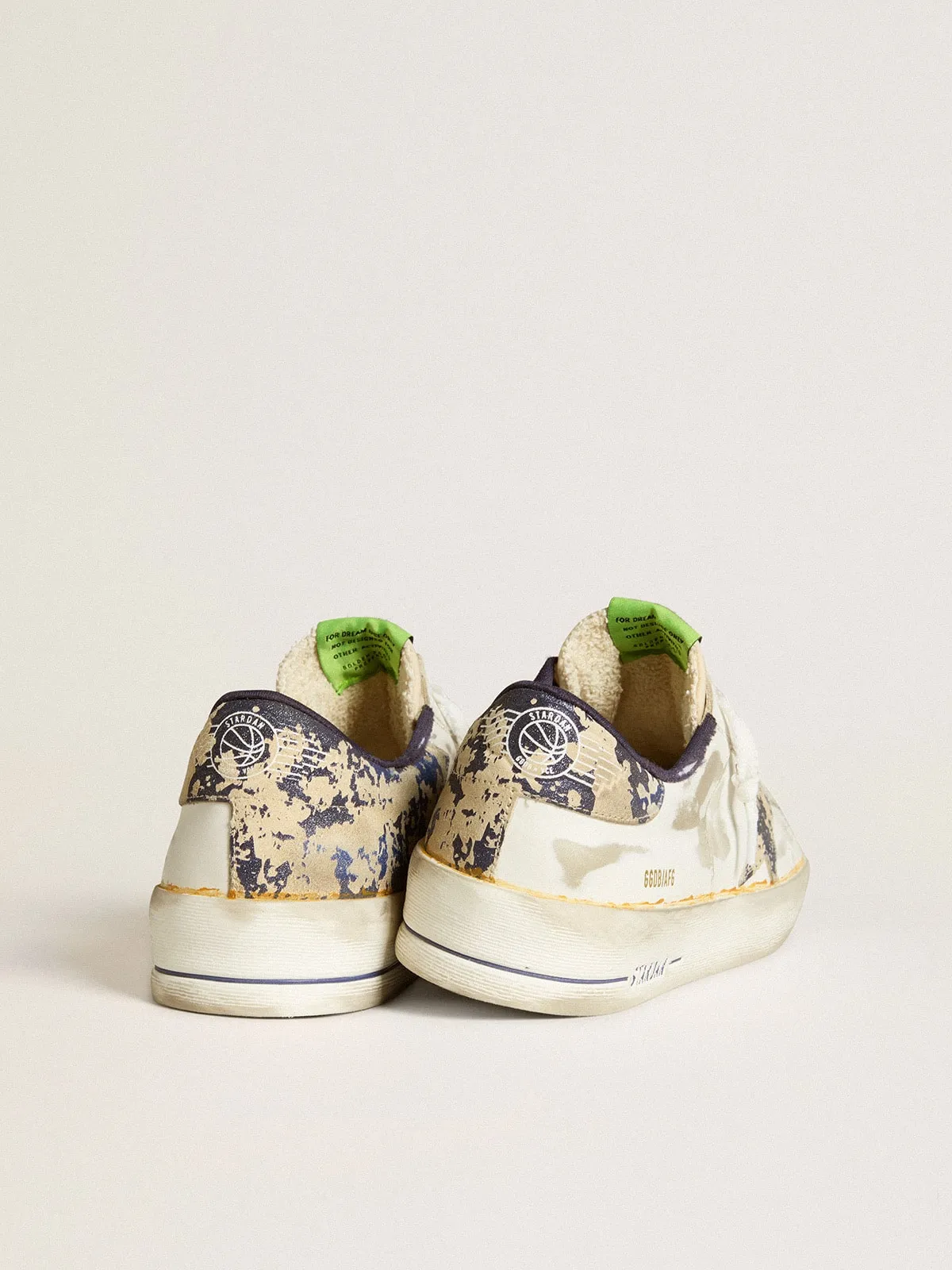 Stardan LAB de hombre de piel blanca con estrella y refuerzo del talón con estampado camuflaje