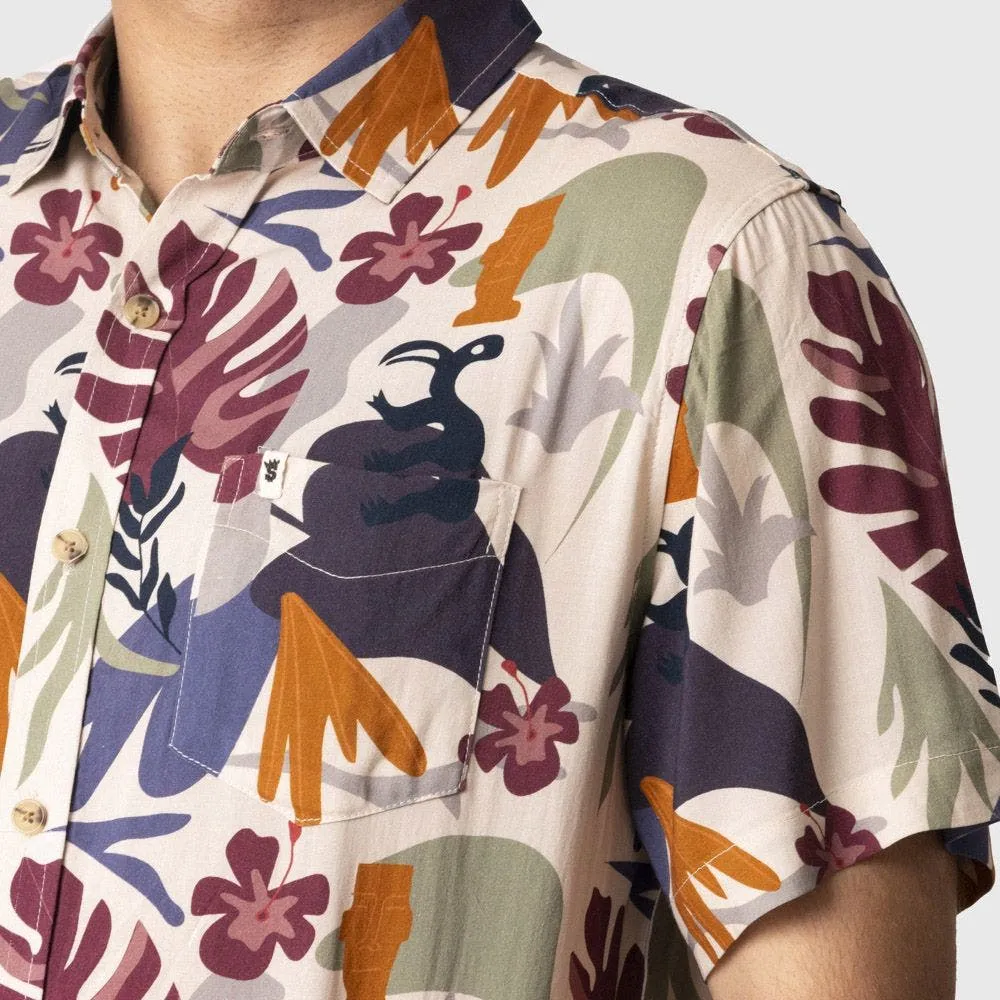 STOKED Camisa Stoked Hook Hombre Crema