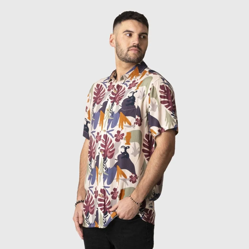 STOKED Camisa Stoked Hook Hombre Crema