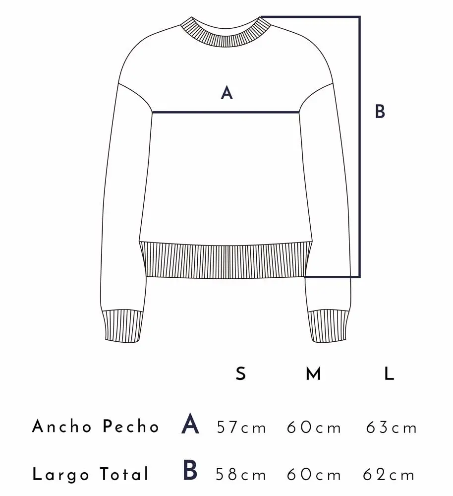 Sudadera feminista azul de algodón orgánico