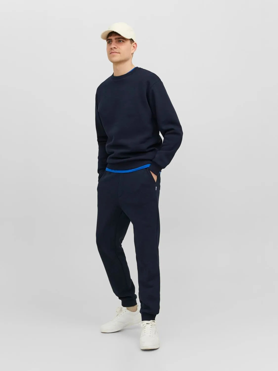 Sudadera Liso | Azul oscuro | Jack & Jones®