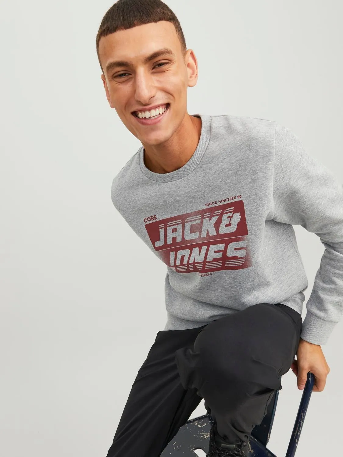 Sudadera Logotipo | Gris claro | Jack & Jones®