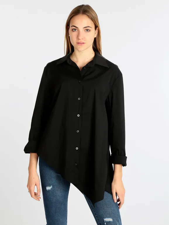 Sun Sun Maxicamisa de mujer oversize de algodón
